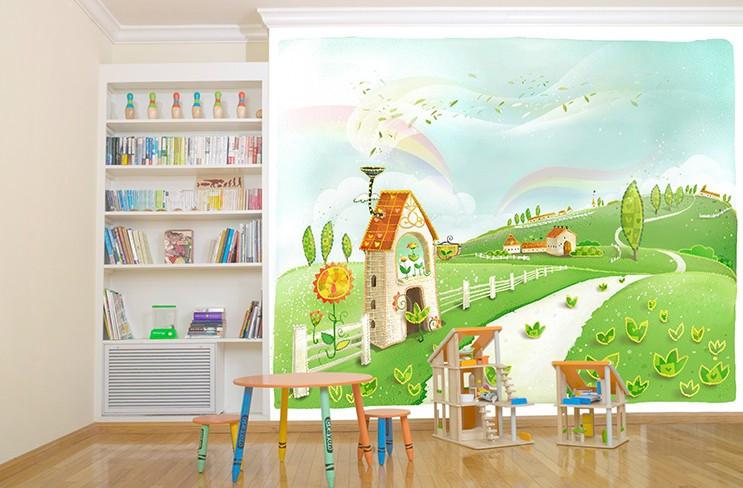 Fairy Tale Village Wallpaper AJ Wallpaper