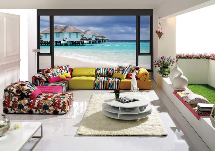 Seaside Houses 1 Wallpaper AJ Wallpaper