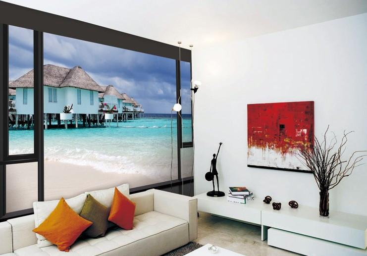 Seaside Houses 1 Wallpaper AJ Wallpaper