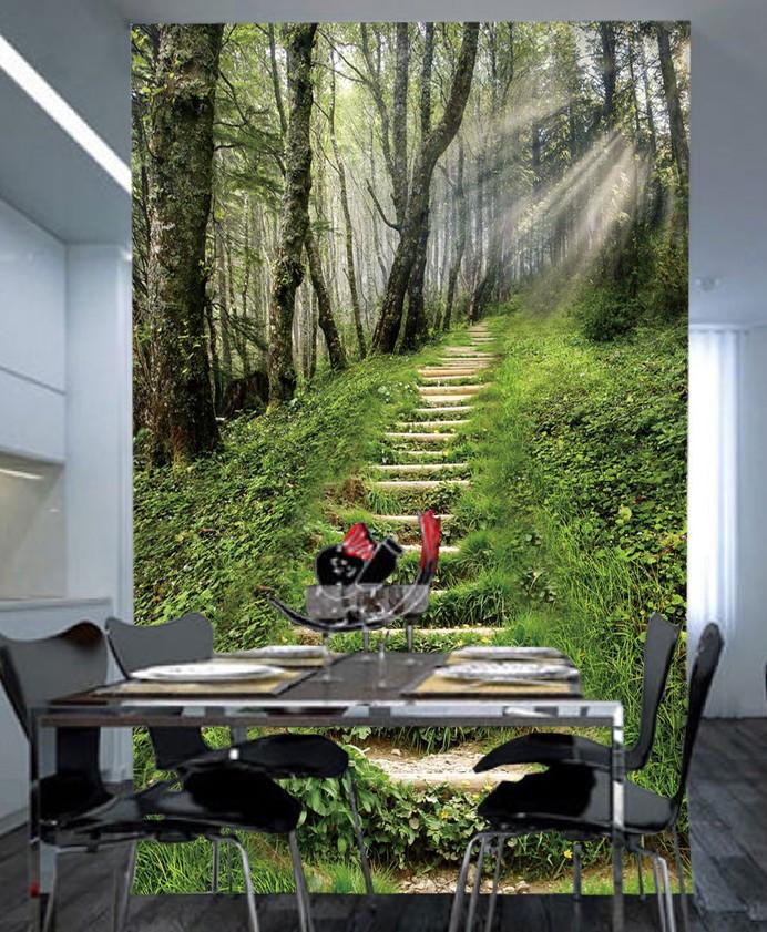 Forest Stone Steps Wallpaper AJ Wallpaper