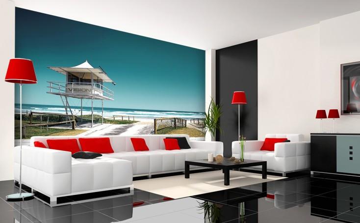 Seaside Vision Tower Wallpaper AJ Wallpaper