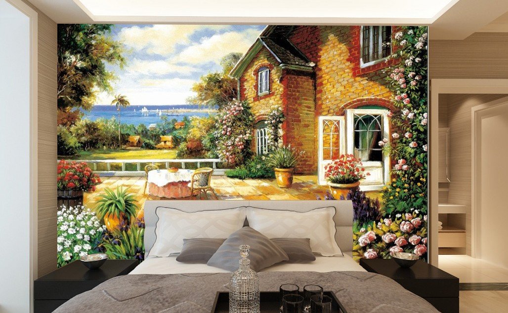 Terrace Garden Wallpaper AJ Wallpaper