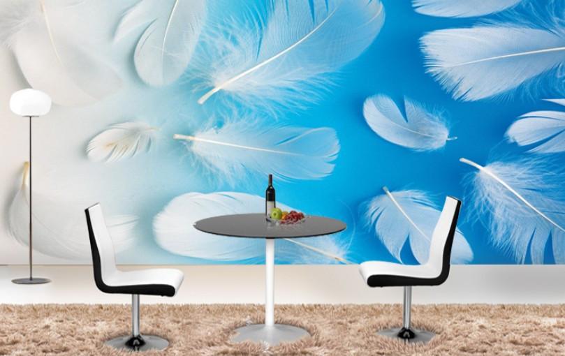 White Feathers Wallpaper AJ Wallpaper