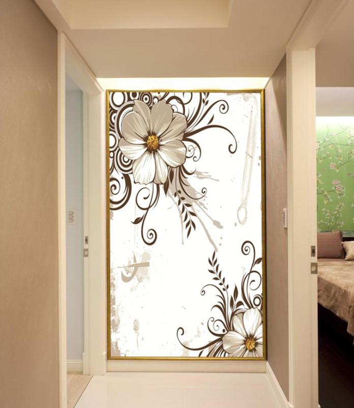 Flowers Graffiti Wallpaper AJ Wallpaper