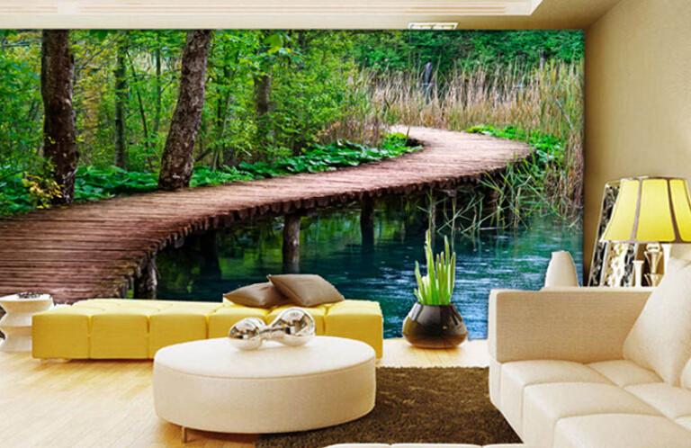 Forest Wooden Bridge 5 Wallpaper AJ Wallpaper