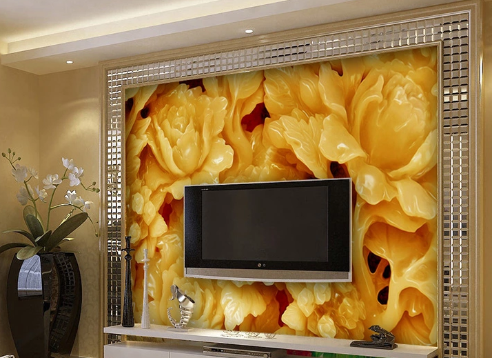 Jade Peonies Wallpaper AJ Wallpaper