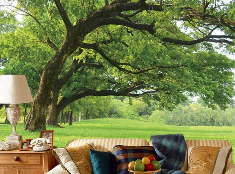 Big Green Trees Wallpaper AJ Wallpaper