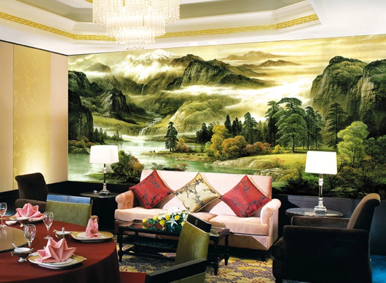 Green Hills Clean Water Wallpaper AJ Wallpaper