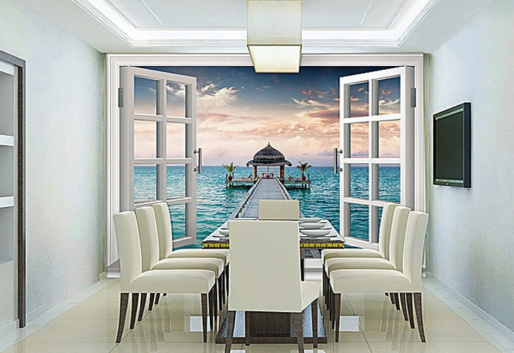 Sea Wood Bridge Wallpaper AJ Wallpaper