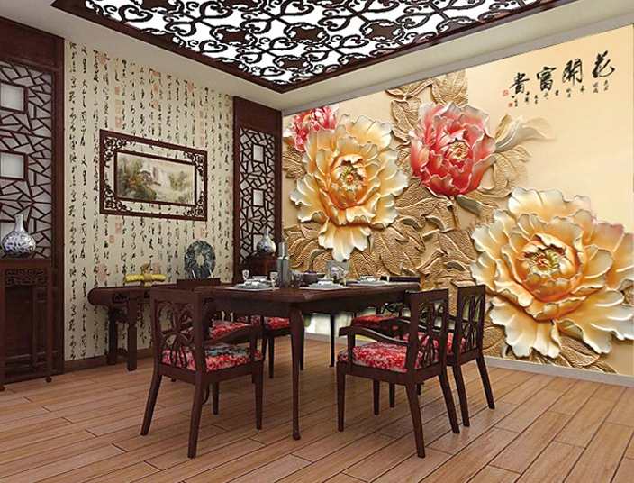 Colorful Peonies Wallpaper AJ Wallpaper