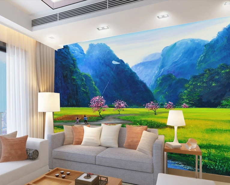 Green Hills Wallpaper AJ Wallpaper