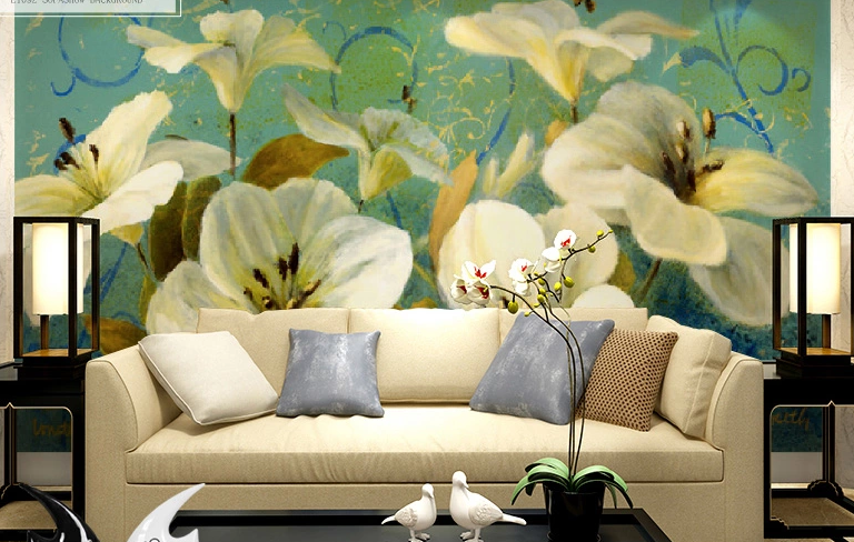 White Blossoms 2 Wallpaper AJ Wallpaper