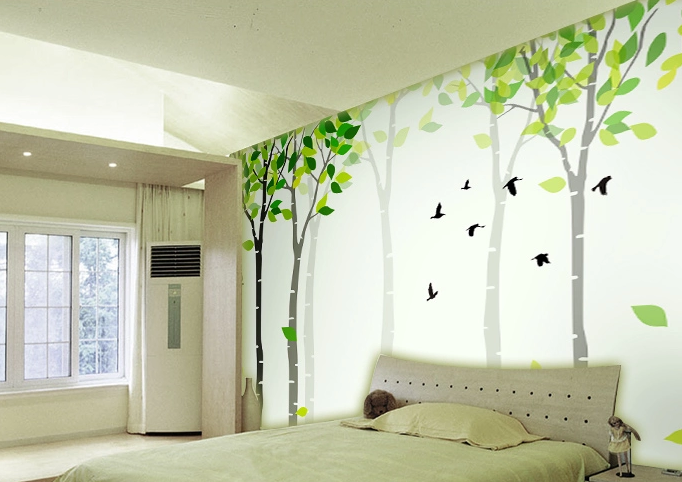 Green Young Trees Wallpaper AJ Wallpaper