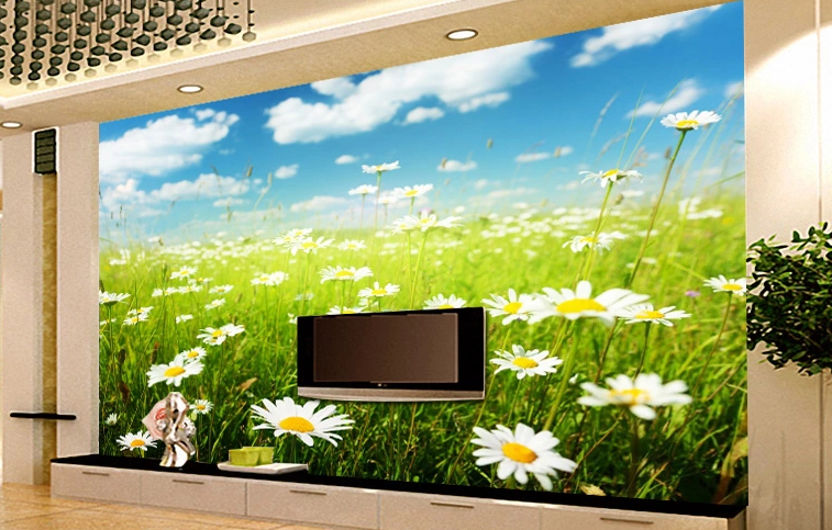 Wildflowers Bed Wallpaper AJ Wallpaper