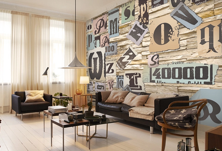 Letters And Numbers Wallpaper AJ Wallpaper