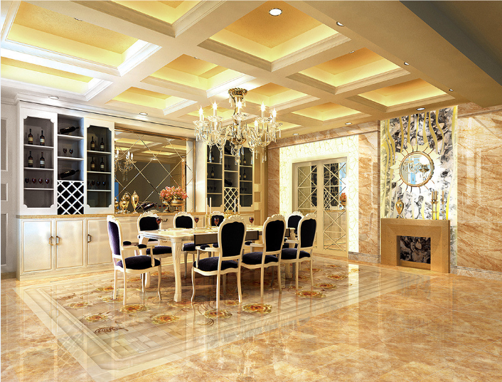 3D Golden Flowers 299 Floor Mural Wallpaper Murals Rug & Mat Print Epoxy waterproof bath floor