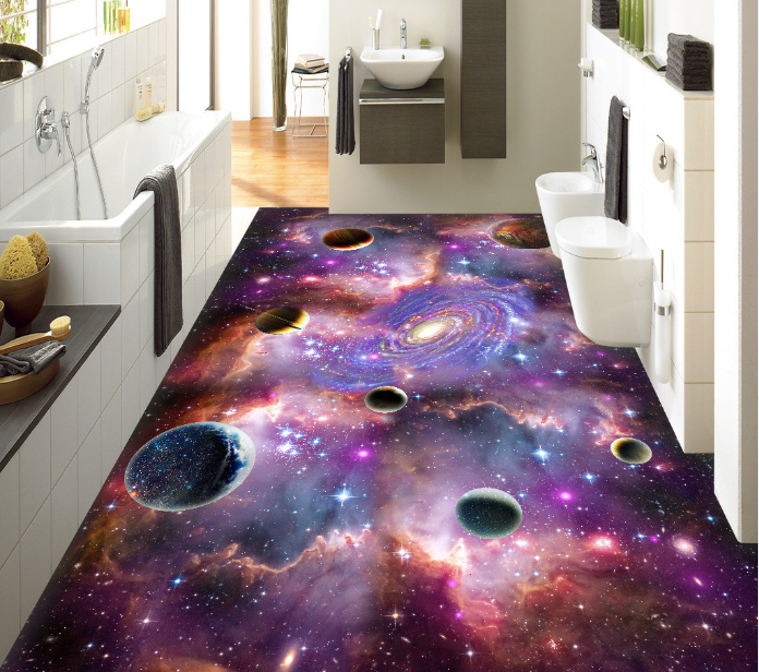 3D Star Vortex 107 Floor Mural Wallpaper AJ Wallpaper 2