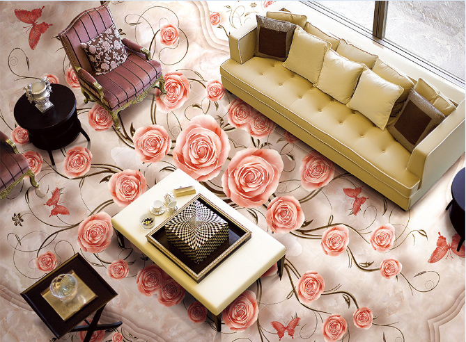 3D Bloom 106 Floor Mural Wallpaper AJ Wallpaper 2