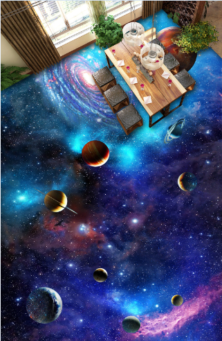 3D Interstellar 102 Floor Mural Wallpaper AJ Wallpaper 2