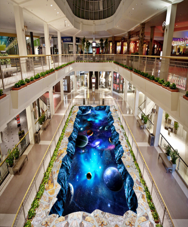 3D Universe Planet 287 Floor Mural Wallpaper Murals Rug & Mat Print Epoxy waterproof bath floor