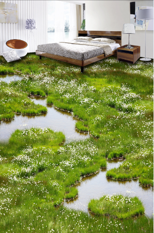 3D Grass 090 Floor Mural Wallpaper AJ Wallpaper 2
