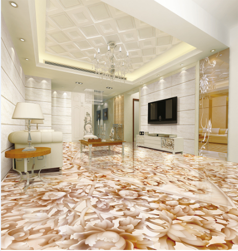 3D Elegant Flowers 273 Floor Mural Wallpaper Murals Rug & Mat Print Epoxy waterproof bath floor