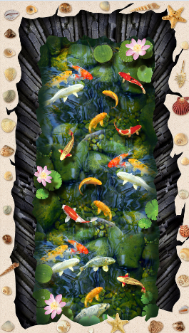 3D Hole Pond Floor Mural Wallpaper AJ Wallpaper 2
