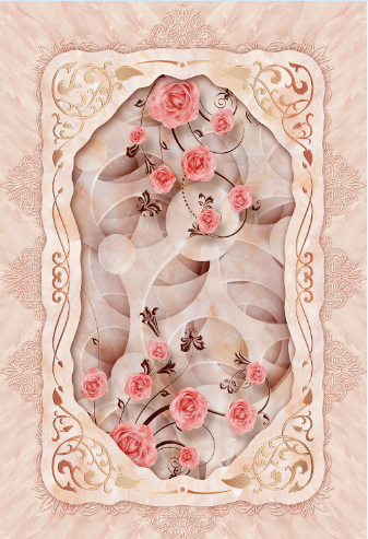 3D Hollow-Out Pattern Floor Mural Wallpaper AJ Wallpaper 2