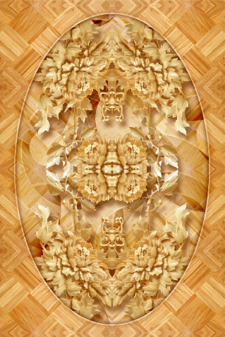 3D Peony Floor Mural Wallpaper AJ Wallpaper 2