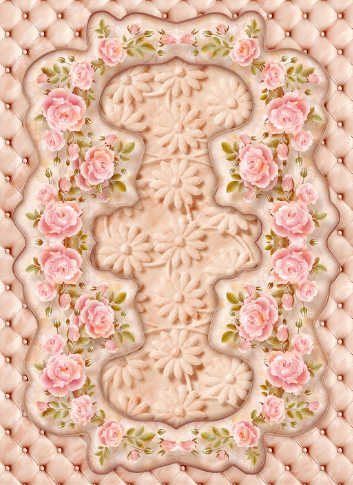 3D Pink Flowers Pattern Floor Mural Wallpaper AJ Wallpaper 2