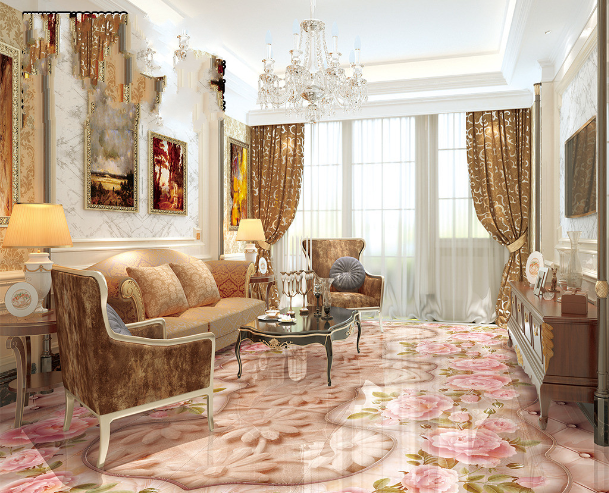 3D Blooming Rose 246 Floor Mural Wallpaper Murals Rug & Mat Print Epoxy waterproof bath floor