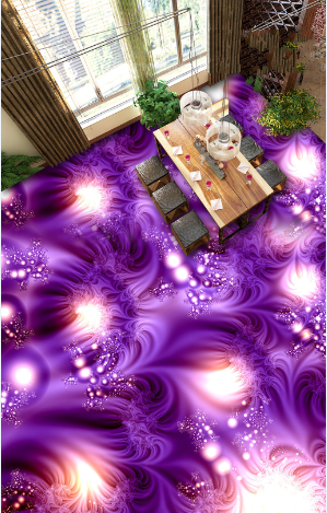 3D Glowing 039 Floor Mural Wallpaper AJ Wallpaper 2