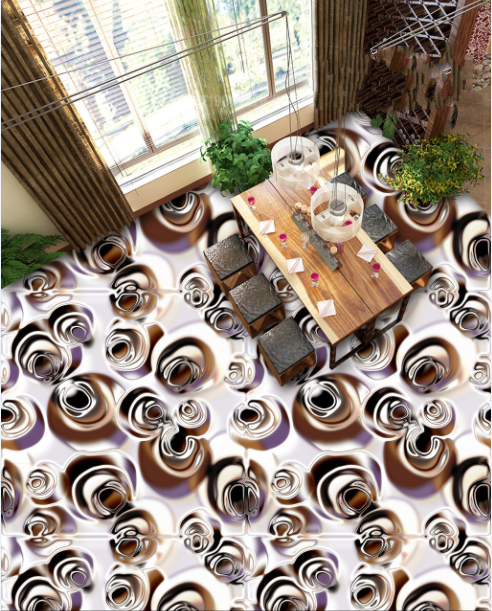 3D Modern Fashion Design Floor Mural Wallpaper AJ Wallpaper 2