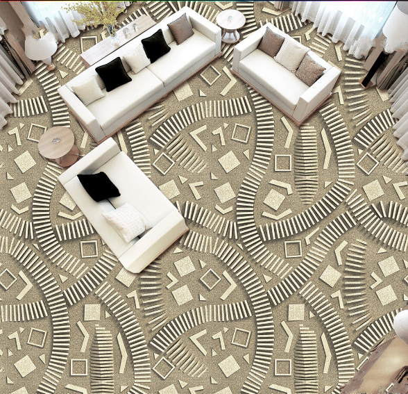 3D Letter Twists 194 Floor Mural Self-Adhesive Sticker Bathroom Non-slip Waterproof Flooring Murals