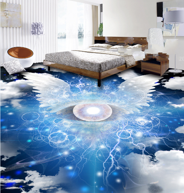 3D Thunder Bubble 191 Floor Mural Self-Adhesive Sticker Bathroom Non-slip Waterproof Flooring Murals