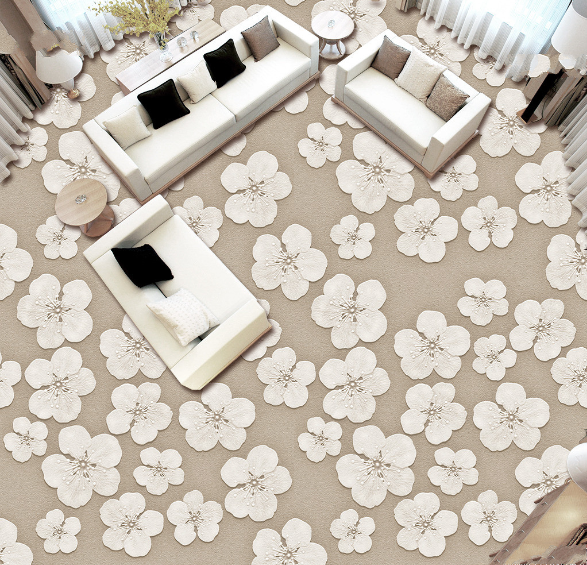 3D Flower 003 Floor Mural Wallpaper AJ Wallpaper 2