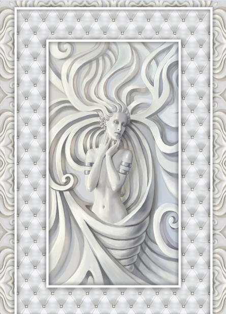 3D Elegant Statue Floor Mural Wallpaper AJ Wallpaper 2