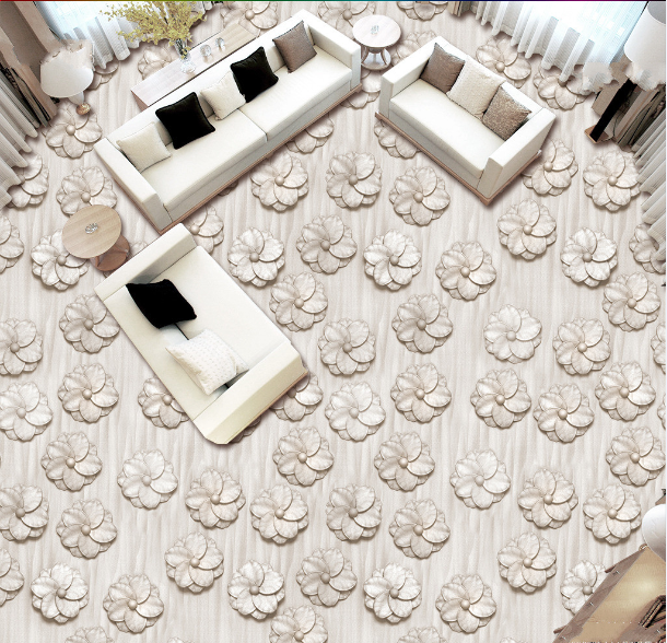 3D Simple Flowers 501 Floor Mural Wallpaper Murals Rug & Mat Print Epoxy waterproof bath floor