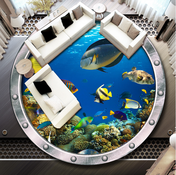 3D Cabin 217 Floor Mural Wallpaper AJ Wallpaper 2