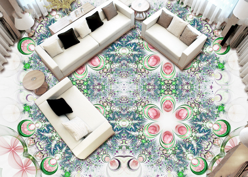 3D Bubble 216 Floor Mural Wallpaper AJ Wallpaper 2