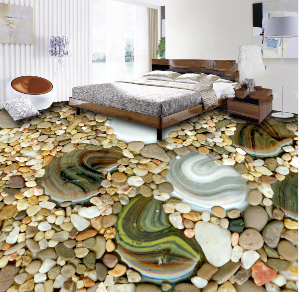 3D Stones Texture Floor Mural Wallpaper AJ Wallpaper 2
