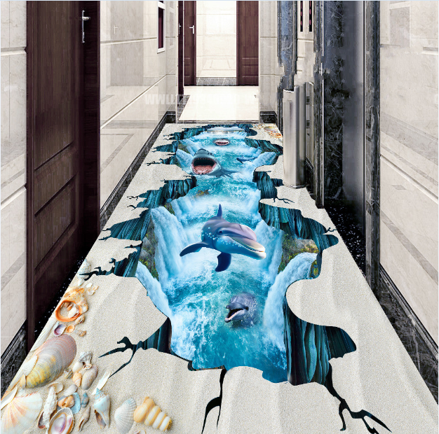 3D Deep Sea Fish 475 Floor Mural Wallpaper Murals Rug & Mat Print Epoxy waterproof bath floor