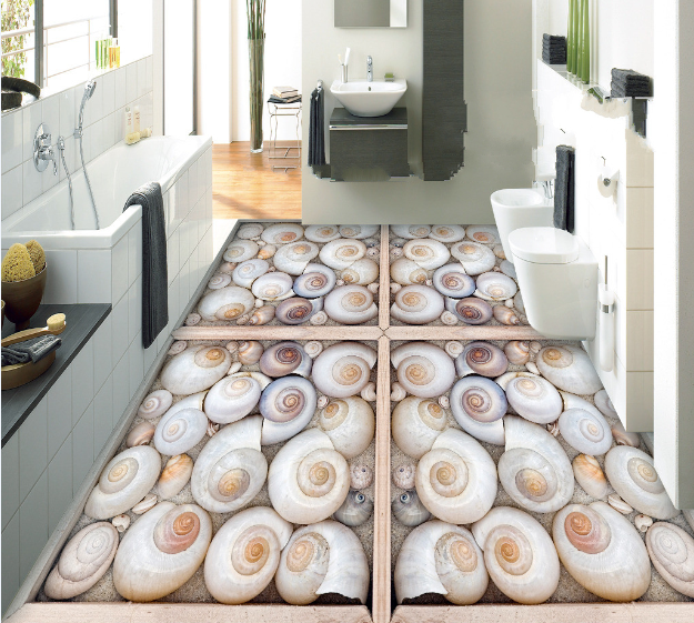 3D Snail Arrangement 442 Floor Mural Wallpaper Murals Rug & Mat Print Epoxy waterproof bath floor