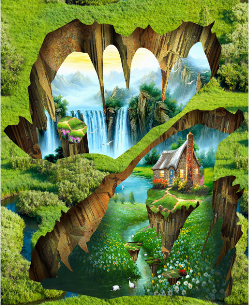 3D Natural Scenery Floor Mural Wallpaper AJ Wallpaper 2