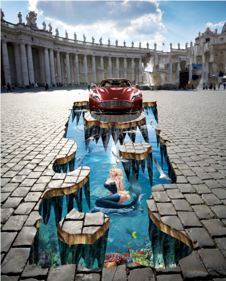 3D Mysterious Mermaid 435 Floor Mural Wallpaper Murals Rug & Mat Print Epoxy waterproof bath floor