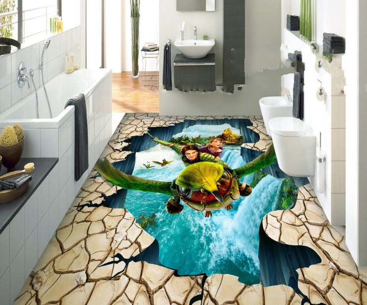 3D Amazing Bird Floor Mural Wallpaper AJ Wallpaper 2