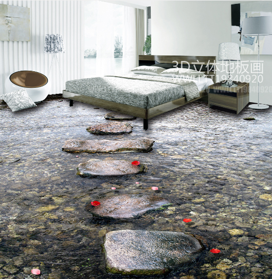 3D Stone Road 135 Floor Mural Wallpaper AJ Wallpaper 2