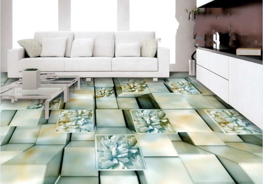 3D Pillar 133 Floor Mural Wallpaper AJ Wallpaper 2
