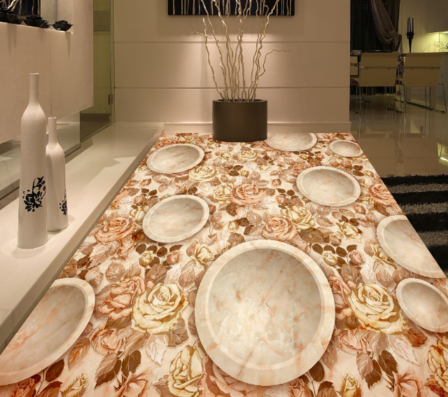 3D Marble Cylinder 409 Floor Mural Wallpaper Murals Rug & Mat Print Epoxy waterproof bath floor