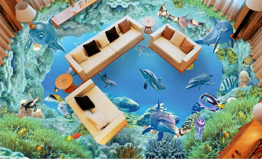 3D Charming Ocean Floor Mural Wallpaper AJ Wallpaper 2